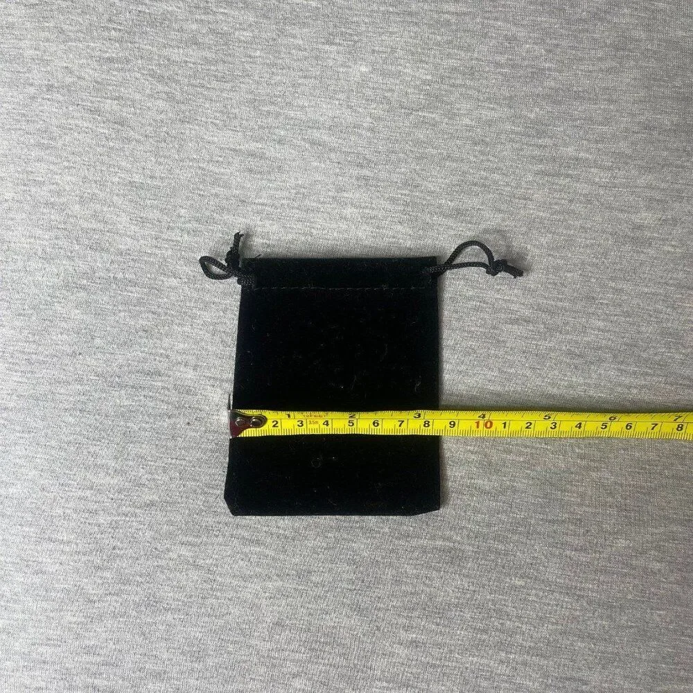 Solid Black Velour Gift Dust Bag 4” x 3.5”